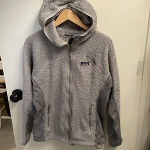 Patagonia Gray Fleece Full Zip Hoodie Gorpcore Outdoor Woman's M/L
